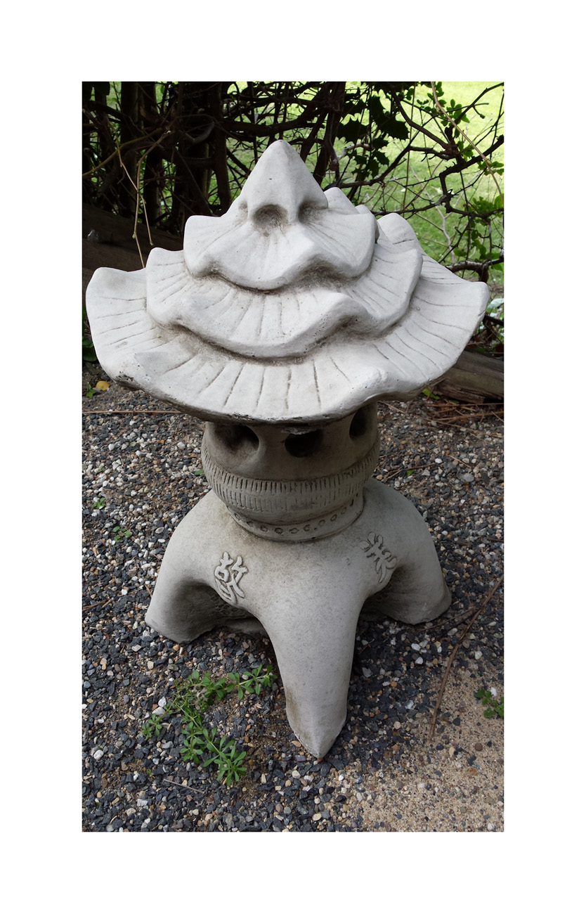 JAPANESE PAGODA LANTERN Bespoke Hand Cast Stone Garden Ornament Koi