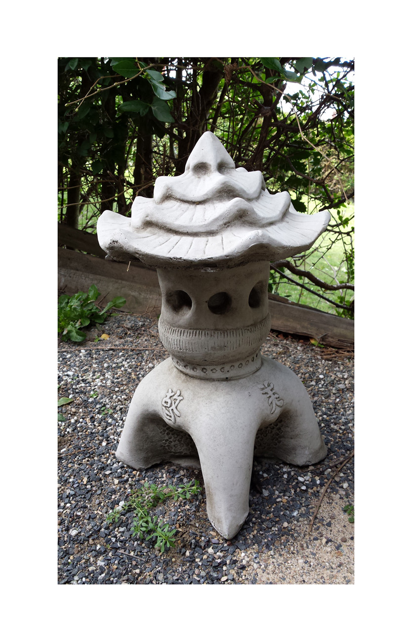 JAPANESE PAGODA LANTERN Bespoke Hand Cast Stone Garden Ornament Koi