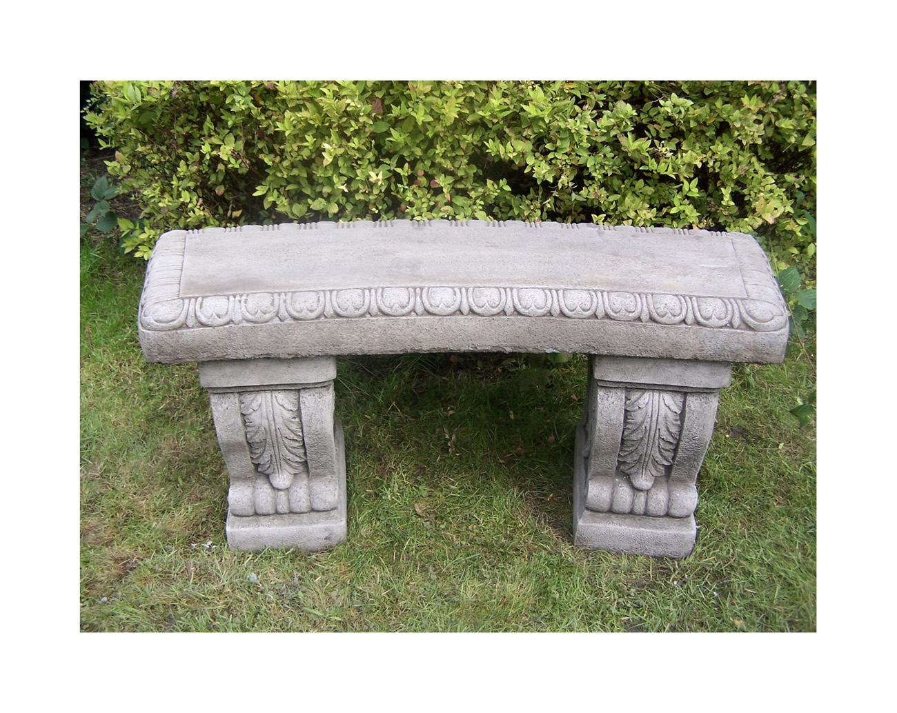 LARGE CAST STONE GARDEN BENCH Bespoke Garden Ornament Concrete ⧫onefold