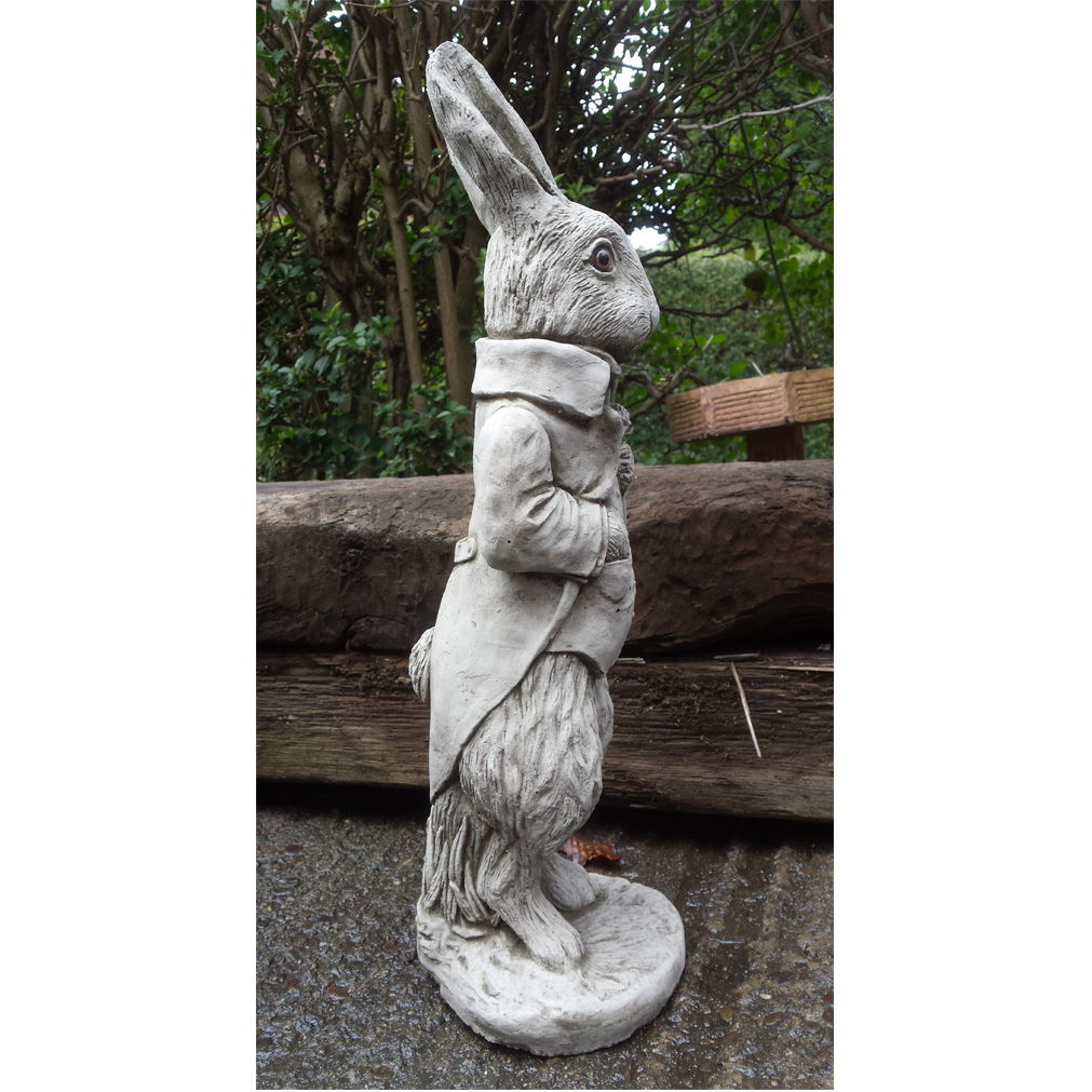 PETER RABBIT Hand Cast Stone Animal Garden Ornament Patio Decor